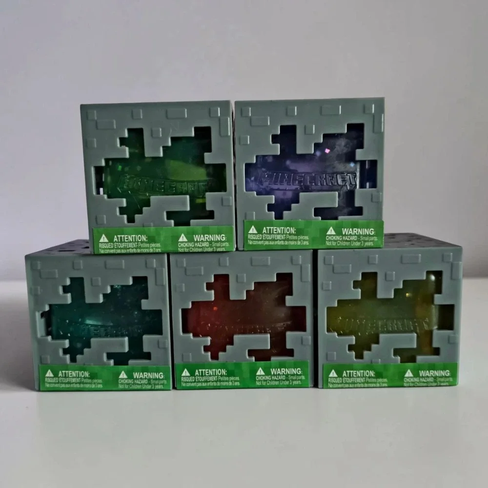 ⛏️ Minecraft Jelly Cube Lot RARE Viral Squishy Bundle Set of 5 🧨 Like Needoh